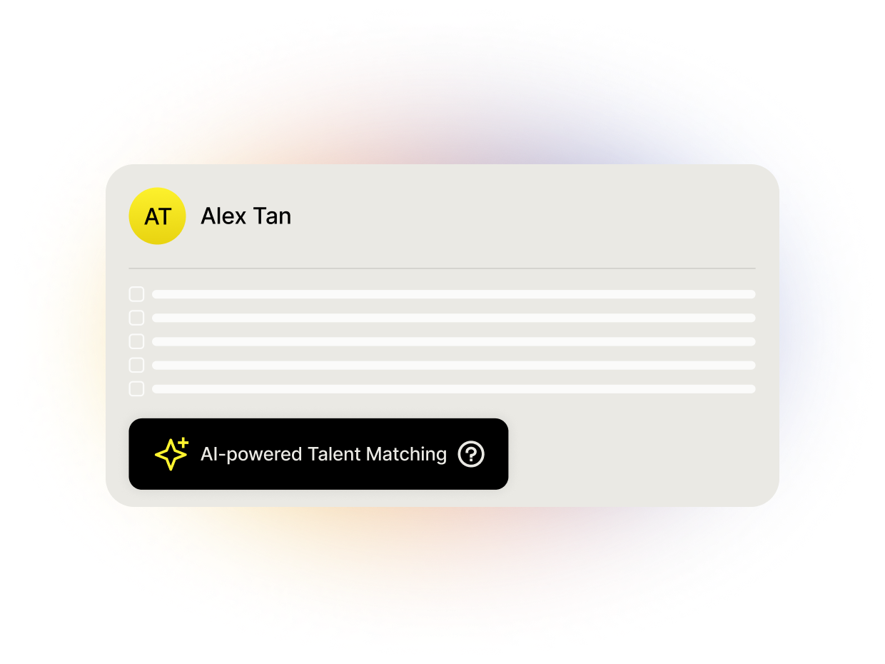 Intelligent Talent Recommendations